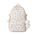 thumbnail image 3 of Middle School High School Backpack with Delicate Floral Print Lightweight Adjustable Straps Elementary School Bookbag, 3 of 5