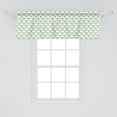thumbnail image 2 of Ambesonne Floral Window Valance, Flower Silhouette, 42" x 18", Apple Green Azure Blue, 2 of 3