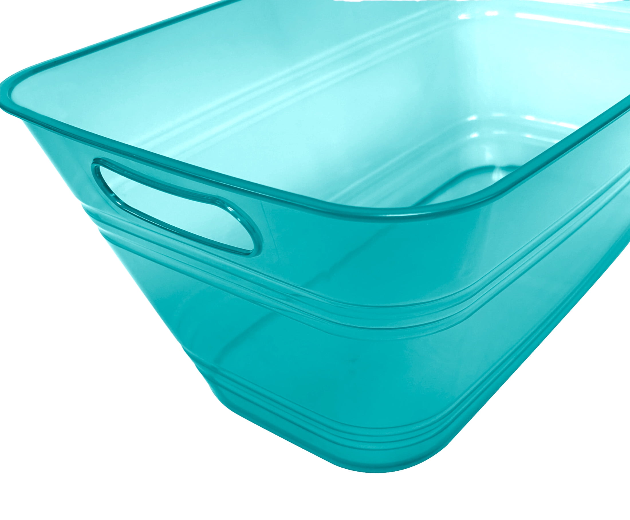 Mainstays 20" Plastic Rectangular Beverage Tub - Green