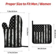 thumbnail image 4 of American Camouflage Oven Mitts and Pot Holders Sets for Kitchen 4 Pcs 7"X11" Heat Resistant Baking Cooking, 4 of 6