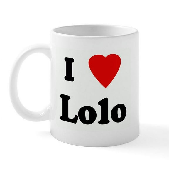 CafePress - I Love Lolo Mug - 11 oz Ceramic Mug - Novelty Coffee Tea Cup