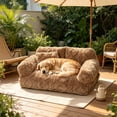 thumbnail image 6 of Pet Bed Washable Cushion, Cozy Elevated Sofa for Cats Small Dogs, Soft Cotton Cover Removable, Non Slip Base Indoor Living Room Bedroom Balcony Use, 6 of 6