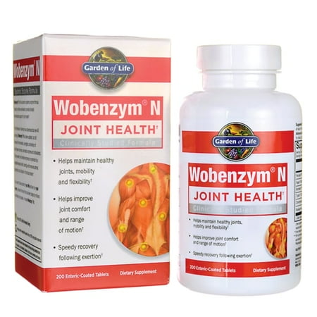 (BBD:8/25)Garden of Life Wobenzym N Joint Health 200 Tabs