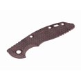 thumbnail image 1 of RICK HINDERER Knives Textured Burgundy Micarta Handle Scale for 3" XM-18 Knife, 1 of 2