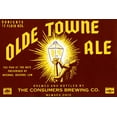 thumbnail image 2 of Vintage Booze Labels 32x23 White Modern Wood Framed Museum Art Print Titled - Olde Towne Ale, 2 of 4