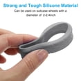 thumbnail image 4 of Uxcell Luggage Wheels Covers, Luggage Wheel Protector Covers Silicone Suitcase Wheel Covers for Suitcase, Grey 8Pcs, 4 of 7