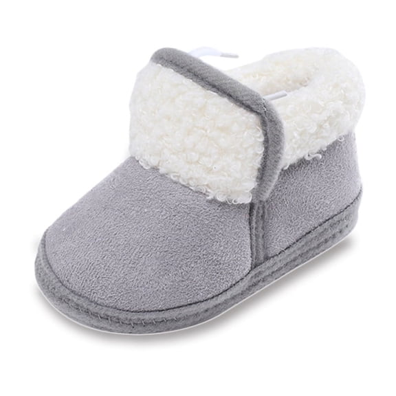 Baby Girl Boy Cute Winter Snow Boots Shoes Infant Toddler Warm Fleece Booties