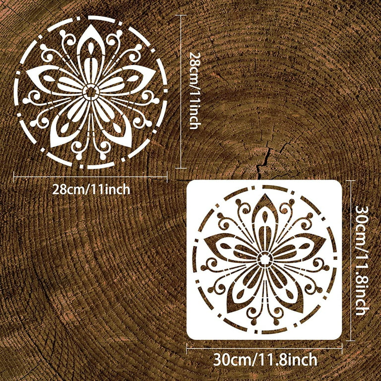 Lotus Flower Tree of Life Stencil Hamsa Palm Mandala Stencils Template  Reusable Mylar Stencils for Painting on Wood Craft Canvas Walls Decorations  DIY