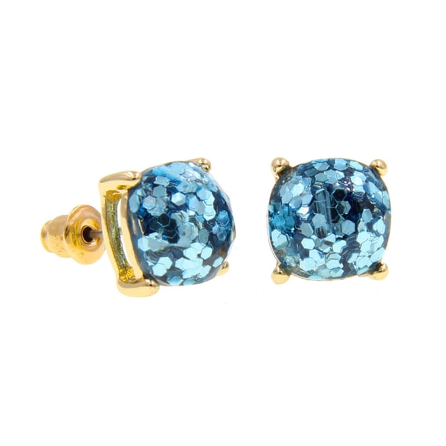 sweethay Brillo Stud Colgante Accesorios populares Patrón corto Pendientes de fiesta Varios Pendiente simple Boda Playa Azul claro Type3 NO3