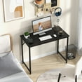 thumbnail image 3 of Giantex 40” Home Office Computer Desk, Modern Simple Writing Study Desk, Metal Frame Gaming Desk, Laptop PC Workstation, Black, 3 of 8