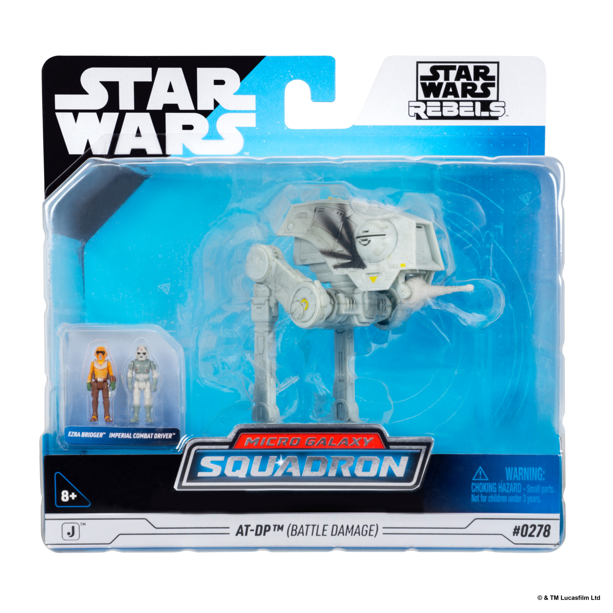 Star Wars™ Micro Galaxy Squadron AT-DP (Battle Damage) - 5-inch Vehicle with Articulated Legs and Two 1-Inch Micro Figure Accessories