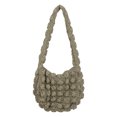 thumbnail image 1 of Bolso Nube para Mujer Bandolera Informal Nailon Acolchado Gran Capacidad (verde Retro), 1 of 9