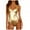 Gold, variant on Fesfesfes Sparkle Swimsuits for Women Shiny Metallic One Piece Swimsuits Bikini Bathing Suit Vest Jumpsuit On Sale