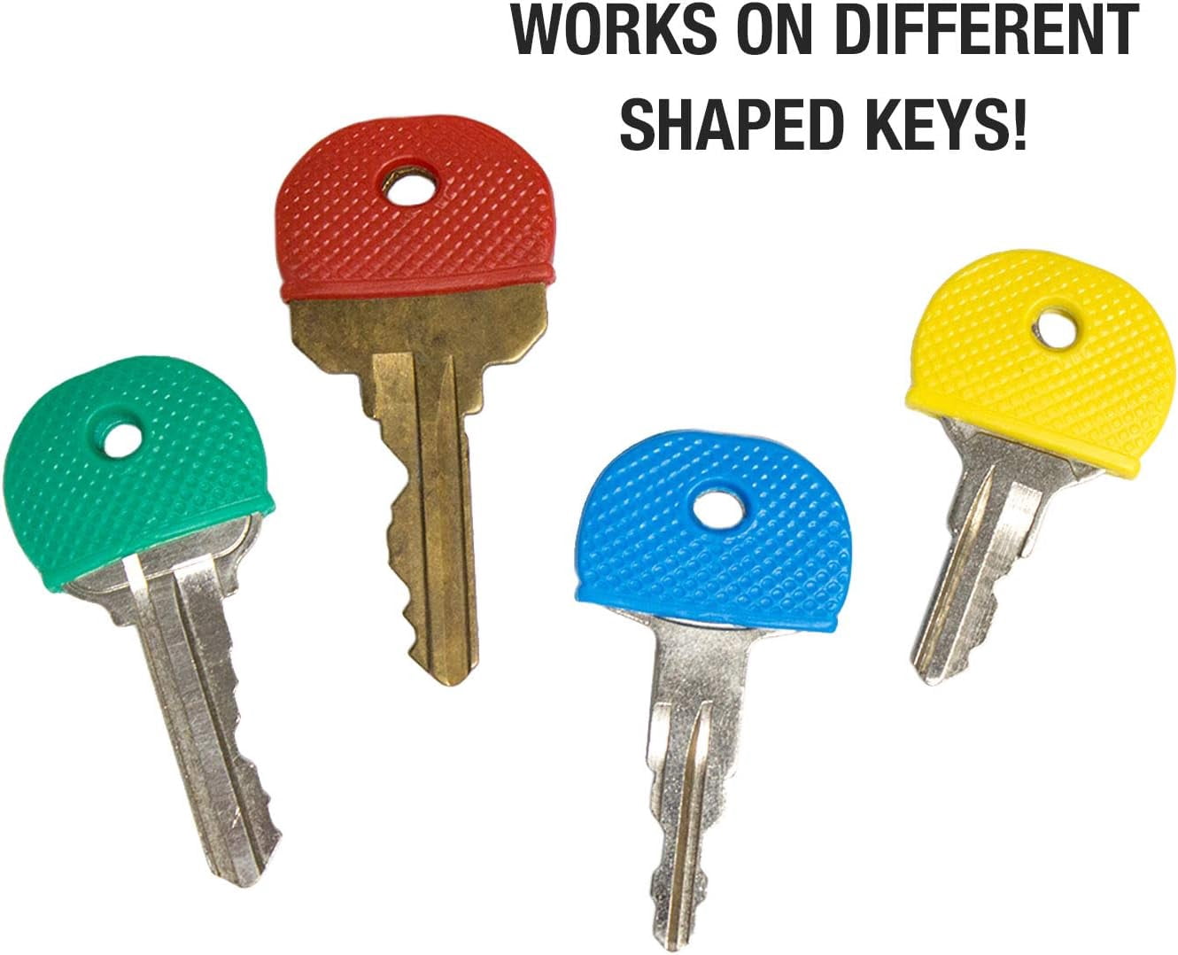 Lucky Line Vinyl Key Identifier Cap, Assorted Colors (200-Pack) 16500