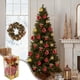 thumbnail image 1 of Bolas De Navidad De Plástico Set de decoración navideña con 32 cajas de regalo con cascabeles y bolas para decorar el árbol, 20x10x10 cm, rojo, 32 piezas Rkxzt, 1 of 7