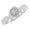 platinum, variant on 3 Carat LAB GROWN DIAMOND Vintage Eternity Love Twisting Split Shank Round Cut Diamond Engagement Ring W/Milgrain(G-H Color VS1-VS2 Clarity 2.5 Ct Center) White Gold Size:5