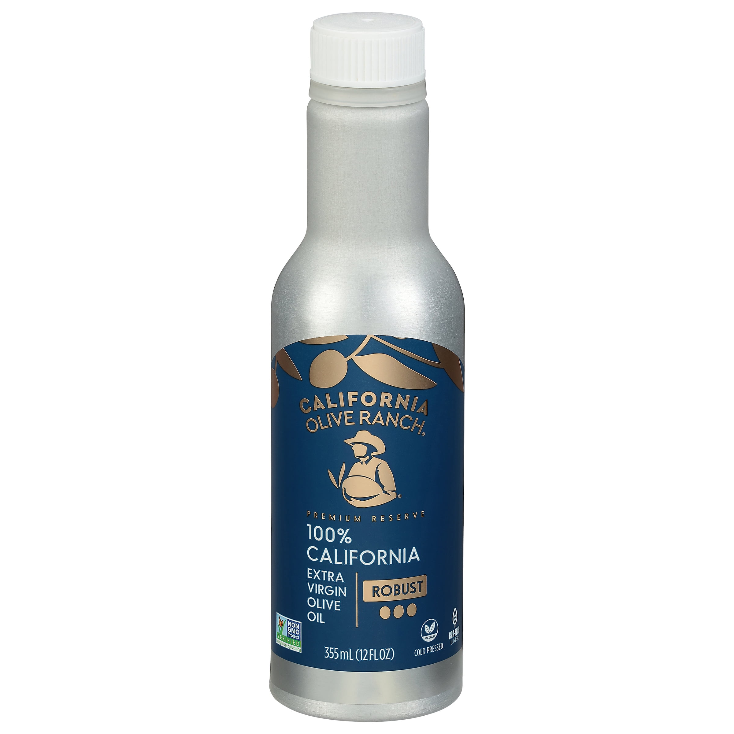 (2 pack) California Olive Ranch Extra Virgin Olive Oil Aluminum Bottle, 12 Fluid Ounces