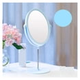 thumbnail image 1 of 8inch Double-sided Flat Makeup Mirrors Desktop Oval Small Portable Dressing Pink Princess Mirror Personalize Mirror ,Widely Use, 1 of 7