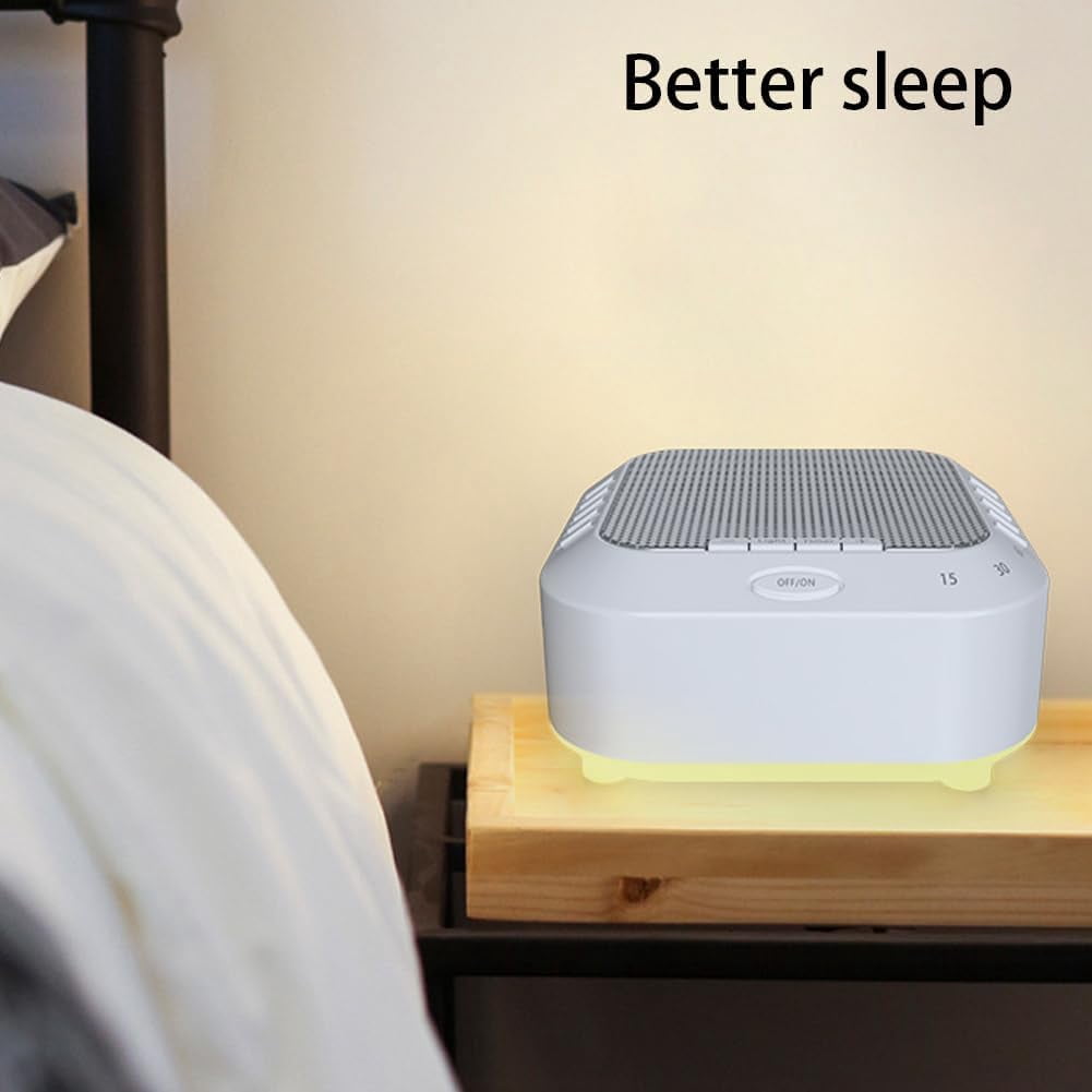 Ora Sound Machine Solfeggio Frequencies, White Noise Sound Machine with 28 Soothing Sounds, Three Timing Modes, Soft Night Light for Meditation, Yoga, Sleeping (1Pcs, 1)