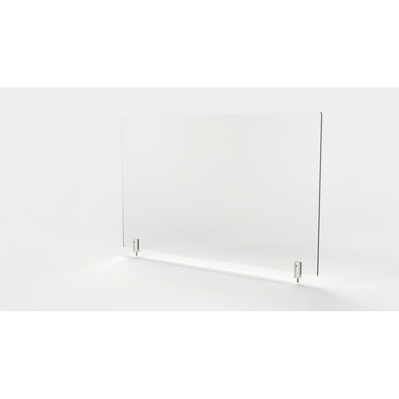 Ghent's Plastic 30" x 29" Partition Extender with Screws in Frosted White