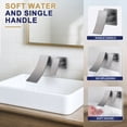 thumbnail image 5 of Wowow Brushed Nickel Single Handle Wall Mounted Bathroom Faucet Rough in Valve Included, 5 of 8