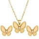 thumbnail image 1 of Simplicidad Collar y Pendientes Set Opal Collar Temperamento Elegante Fritillary Blanco Pendientes Juegos para Mujeres, 1 of 6