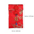 thumbnail image 2 of 3pcs Spring Festival Red Packets Chinese Embroidered Red Envelopes Money Bags, 2 of 8