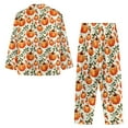 thumbnail image 7 of FOR U DESIGNS Thanksgiving Pumpkin Pajama Sets for Women 2 Piece Button Down Long Sleeve Button Pajama Tops for Women Size XS Button Up Pajamas Pants for Women Winter, 7 of 7