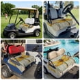 thumbnail image 6 of Golf Cart Seat Covers for 2 Seater, Yellow Dragonfly Soft Microfiber Cart Seat Towel Blanket, Vintage Rustic Chic Animals Absorbent Breathable Non Slip Bench Seats Protector for Golf Course 51"x31", 6 of 9