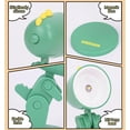 thumbnail image 4 of Naittoop Mini Dinosaur Night Light with Magnetic Base 3.7in Cute LED Desk Lamp with Adjustable Phone Stand Portable Reading Table Light for Students Bedroom Dorm Green, 4 of 6