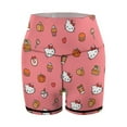 thumbnail image 6 of Hello Kitty Women Workout Shorts, High Waisted Tummy Control Gym Yoga Biker Shorts, 6 of 7
