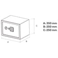 thumbnail image 3 of Caja Fuerte Yale Gris Seguridad Mediana, 3 of 6