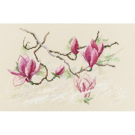 UPC: 4742022976746 | Magnolia flowers M732 Counted Cross Stitch Kit