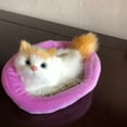 thumbnail image 6 of Bluelans Cat Sleeping Doll,Simulation Sound Cats Plush Toy With Nest,Children's Favorite Birthday Christmas Gift, 6 of 7