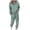 Light Green #40, variant on WULMLEO Women 2 Piece Tracksuit Outfits Half Button Drawstring Hoodies & Jogger Pants Long Sleeve Casual Loungewear Sets Khaki 2XL