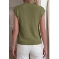 thumbnail image 3 of BTFBM Sweater Vest Women V Neck Cap Sleeve Button Down Knit Tops Spring Summer Loose Lightweight Cardigan Vests, 3 of 7