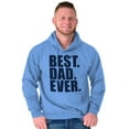 thumbnail image 2 of Cool Father's Day Best Dad Ever Men's Big & Tall Graphic Hoodie Brisco Brands 3X, 2 of 4