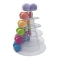 thumbnail image 5 of 6 Tier Round Plastic Macaron Tower Stand Macarons Holder - Macaroon Cake Tower Display Stand for Dessert Display - Macaroon Tower Stand Cake Display Tier Round Stand for Wedding, Birthday, Party, 5 of 12