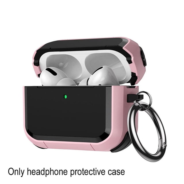 Armor Protective Case For Airpods Pro 3, Hard Shell With Metal Carabiner, Wireless Charging