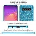 thumbnail image 6 of Compatible with Samsung Galaxy S10 Case, Glitter Sparkly Samsung S10 Phone Case with Slim Silicone Shockproof Protective Bumper Cover for Cute Girls Women (Blue), 6 of 7