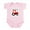 Petal Pink, variant on CafePress - Little Brother Red Tractor Infant Bodysuit - Baby Light Bodysuit, Size Newborn - 24 Months