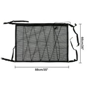 AUTOXBERT 35X26 Car Roof Cargo Net Bag Ceiling Mesh Storage Bag Organizer Universal for Suv