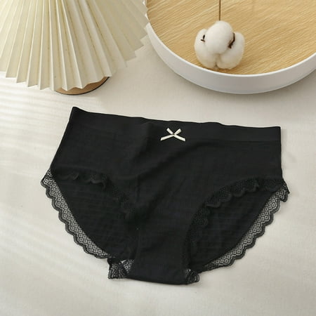 

Hunpta Underwear Women Bubble Pants Breathable Comfortable Cotton Bottom Panties Seamless Anti Glare Triangle Panties