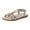 Khaki, variant on Povozer Boho Sandals for Women Summer Casual Flat Ankle Elastic Comfortable Beach Shoes(Khaki,7.5)