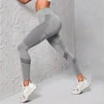 thumbnail image 6 of Sngxgn High Waisted Leggings for Women Tummy Control Soft Yoga Pants for Workout(Grey,L), 6 of 8