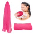 thumbnail image 1 of Adeton Esponja exfoliante africana auténtica auténtica para el cuerpo, paño de baño largo, exfoliante corporal, accesorios de ducha Sapo, exfoliante para el cuero cabelludo, removedor plano de piel mu, 1 of 5