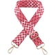 thumbnail image 1 of Nvzi Correa de bolso de hombro bordada de longitud ajustable de 11 a 51 pulgadas, correa de billetera, correa de bolso cruzado, accesorios para bolso (rojo), 1 of 4