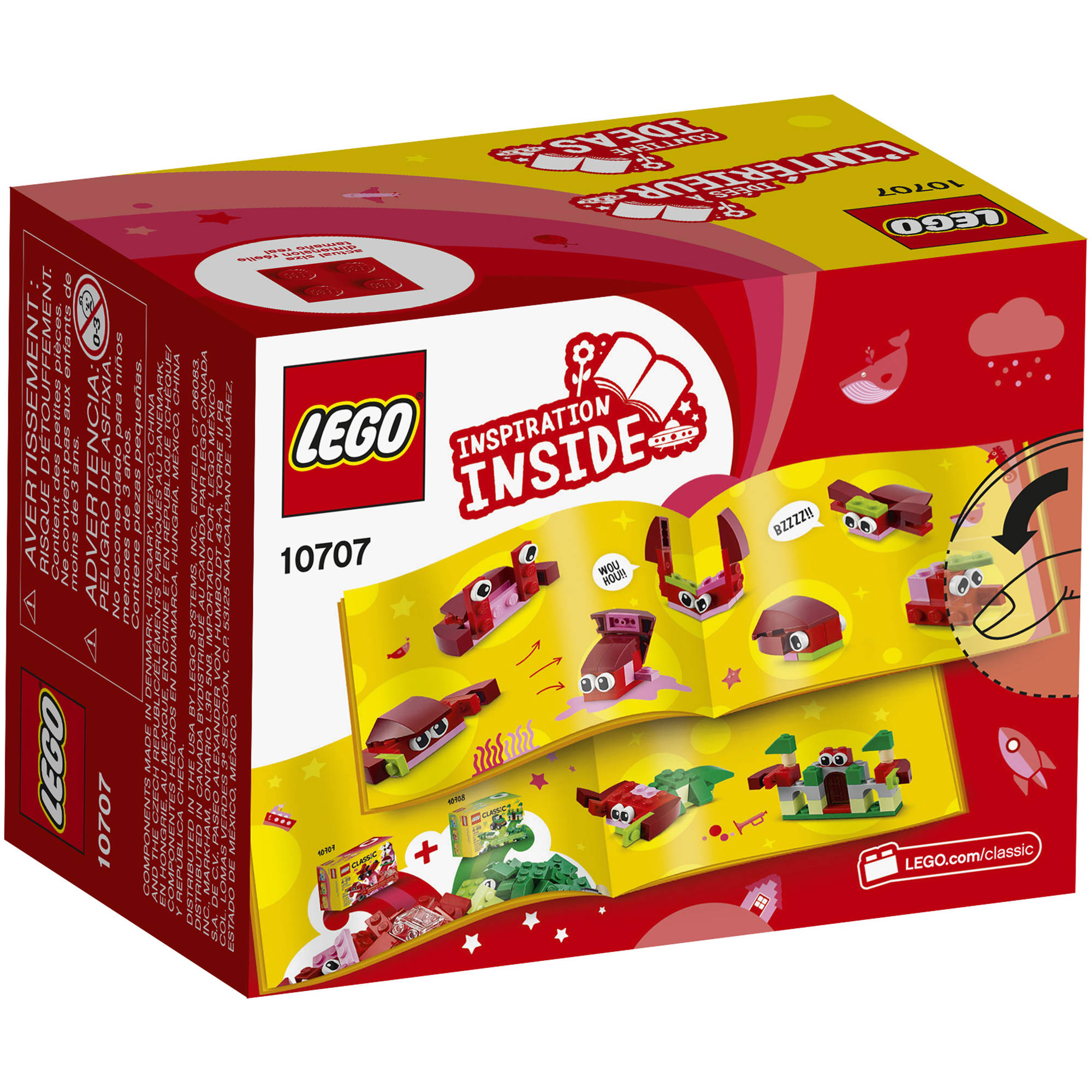 LEGO Classic Creativity Box, Red 10707 (55 Pieces) - image 3 of 8