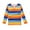Orange, variant on Curuila Children Boys Shirt Long Sleeve Crewneck Tee Casual Striped Autumn Tops For Boys And Girls Dark Blue Size 1-2 Years