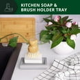 thumbnail image 5 of Royal Craft Wood Bamboo Soap Dish, Soap Dish with Slanted Waterfall Design, Bathroom and Shower Soap Holder, Self Draining Kitchen Soap Tray (1 Piece, Gray), 5 of 8